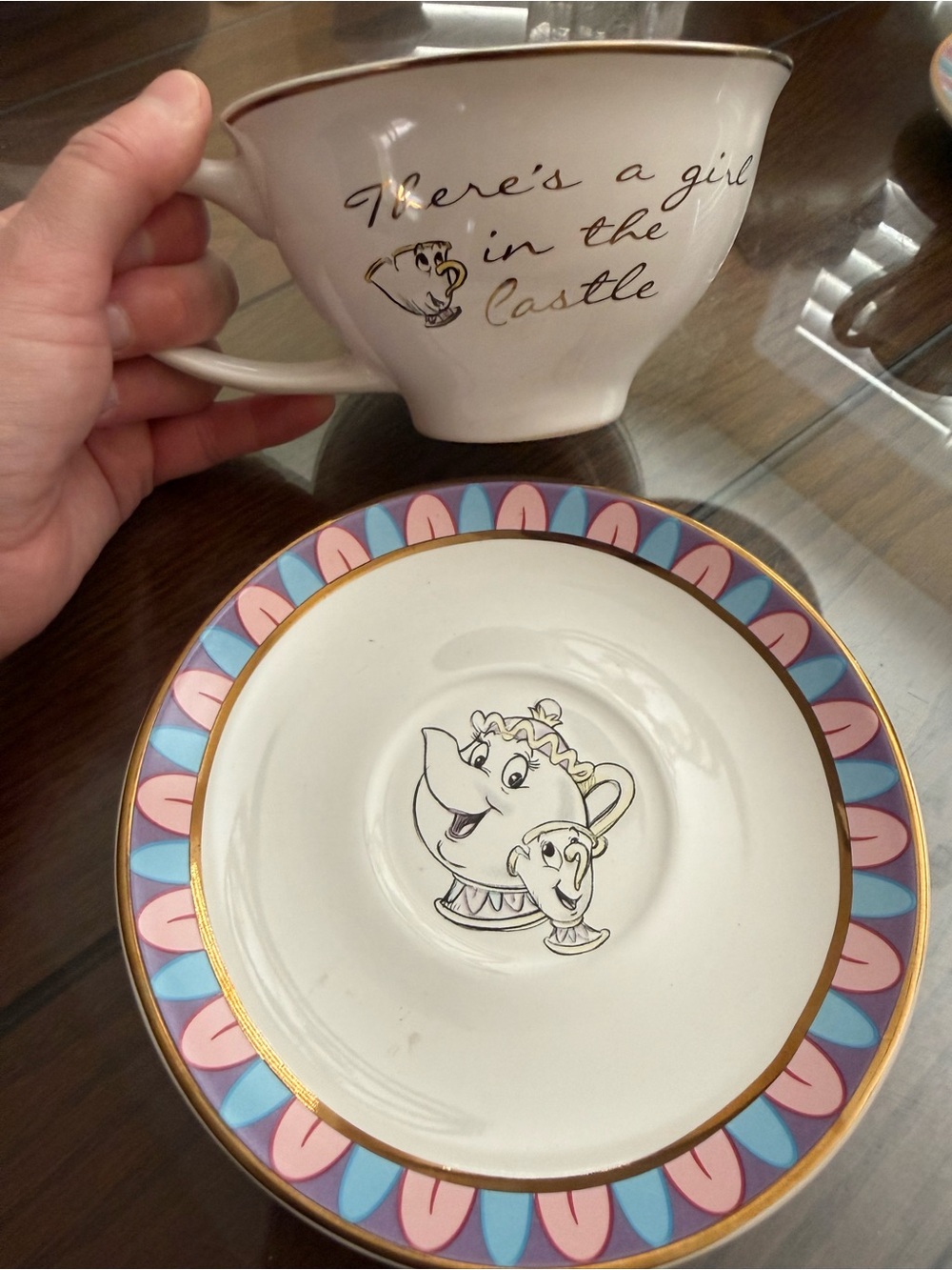 New Disney beauty and the beast cup and saucer ' - Picture 2 of 4
